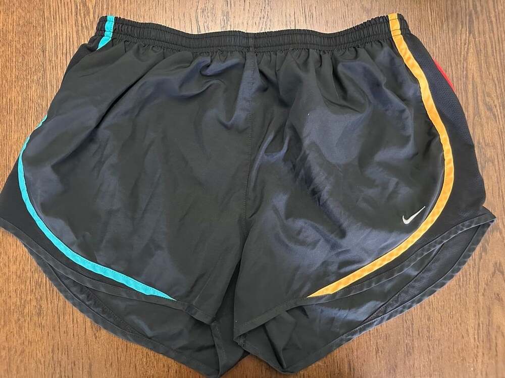 Nike Dri-Fit Running Shorts Size XL Black Multi